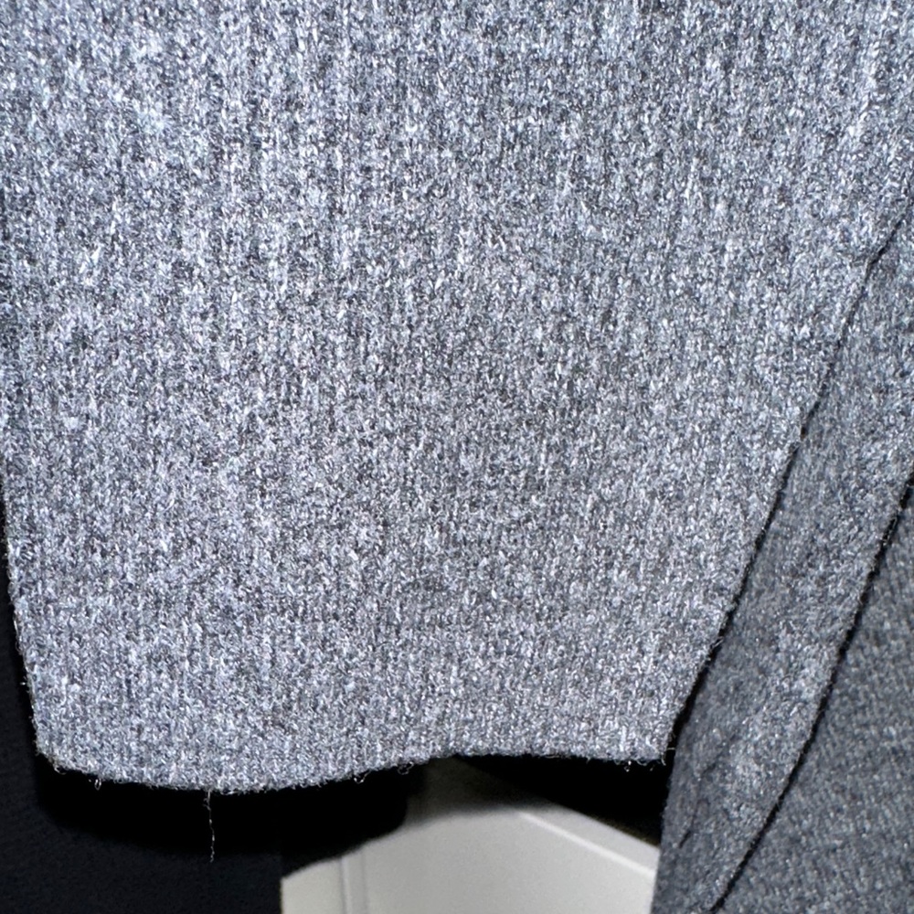 Nordstrom Halogen Charcoal Gray Full-Zip Knit lightweight Jacket - Picture 9 of 15